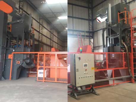 STEEL ABRASIVE BLASTING MACHINE