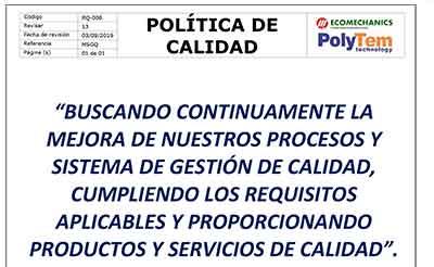 Política de calidad